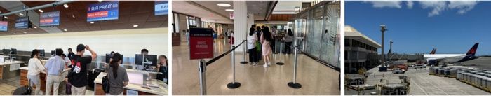 와이드 프리미엄 좌석을 이용하면 우선 탑승 서비스는 물론 전용 체크인 카운터를 이용해 빠른 체크인이 가능하다. / 사진=홍지연 여행+ 기자