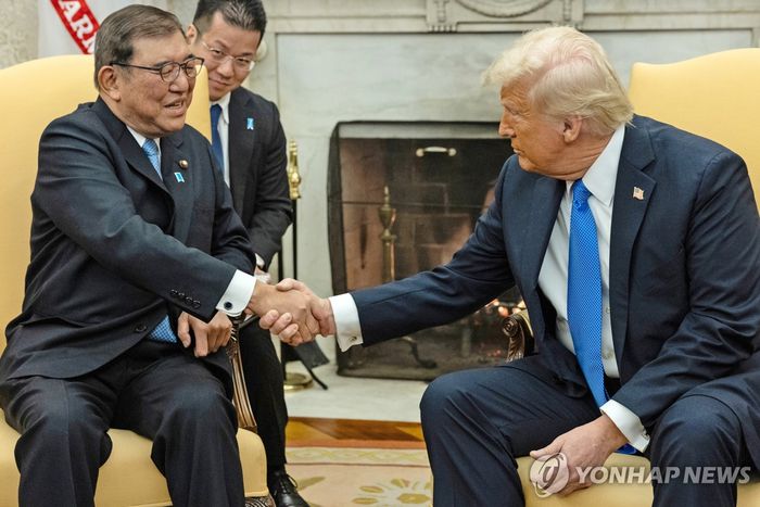 2월 7일 열린 미일 정상회담 [사진=UPI 연합뉴스]