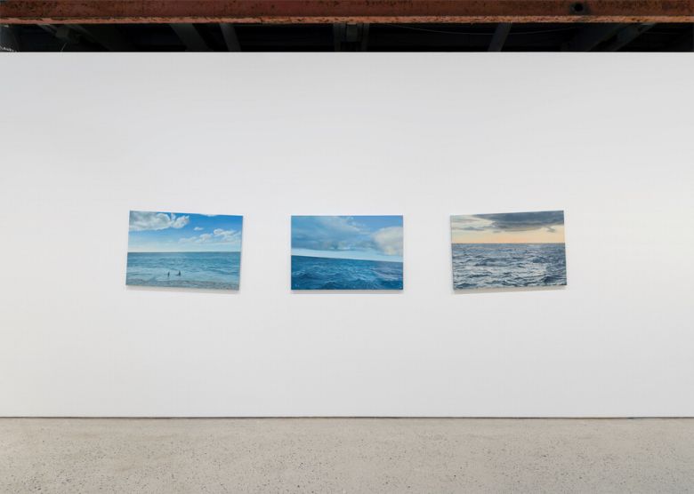 안규철 '세 개의 수평선'. 국제갤러리