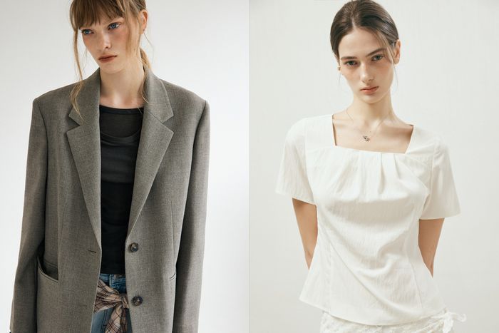 이랜드월드의 SPA 브랜드 미쏘에 따르면 파워숄더 형태의 테일러드 세미 오버핏 재킷은 8월 기준 판매량이 전년 동기 대비 10배 이상 증가했다. 해당 재킷은 누적 2만장 판매를 기록했다. [사진 = 이랜드월드 제공]