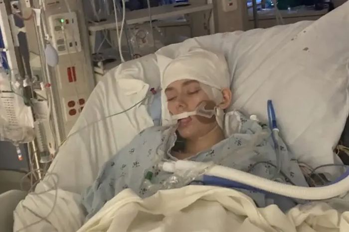 입원 중인 해나 페티. [사진 = 뉴욕포스트]