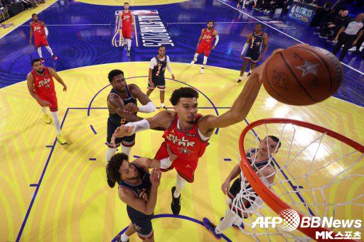 빅터 웸밴야마는 지난 올스타 게임에서 세계팀과 미국팀의 대결을 제안한 바 있다. 사진=ⓒAFPBBNews = News1