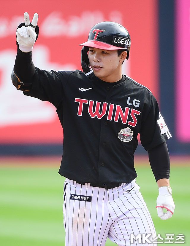 4일 수원 KT전에서 LG 승리의 일등 공신이 된 문성주. 사진=김영구 기자