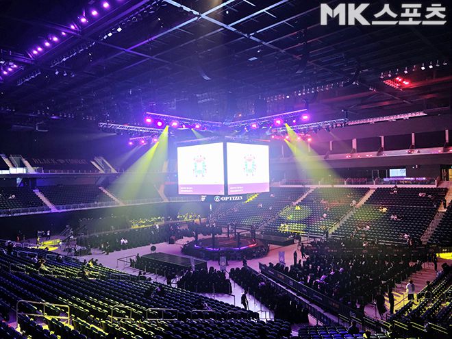 인천광역시 영종국제도시 인스파이어 아레나 2025년 8월 블랙컴뱃 15 최종 리허설 모습. 사진(인천 운서동)=강대호 기자