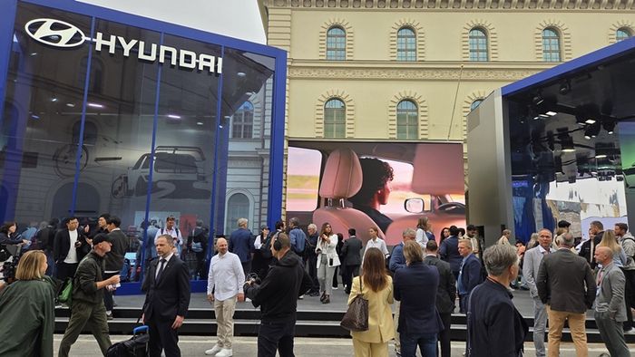 IAA 오픈 스페이스에 들어선 현대차 부스 [뮌헨 = 최기성 기자]