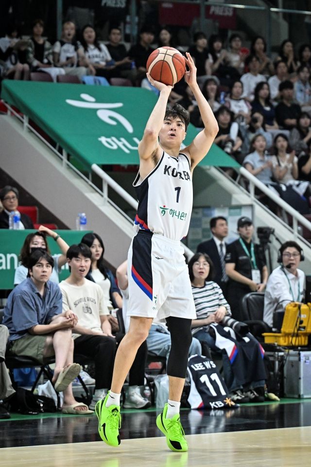 이현중은 대한민국의 에이스로서 지난 아시아컵에서 맹활약했다. 사진=대한민국농구협회 제공