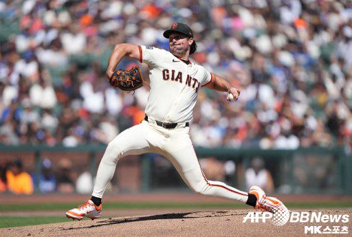 레이는 이날 5회를 넘기지 못했다. 사진(美 샌프란시스코)=ⓒAFPBBNews = News1