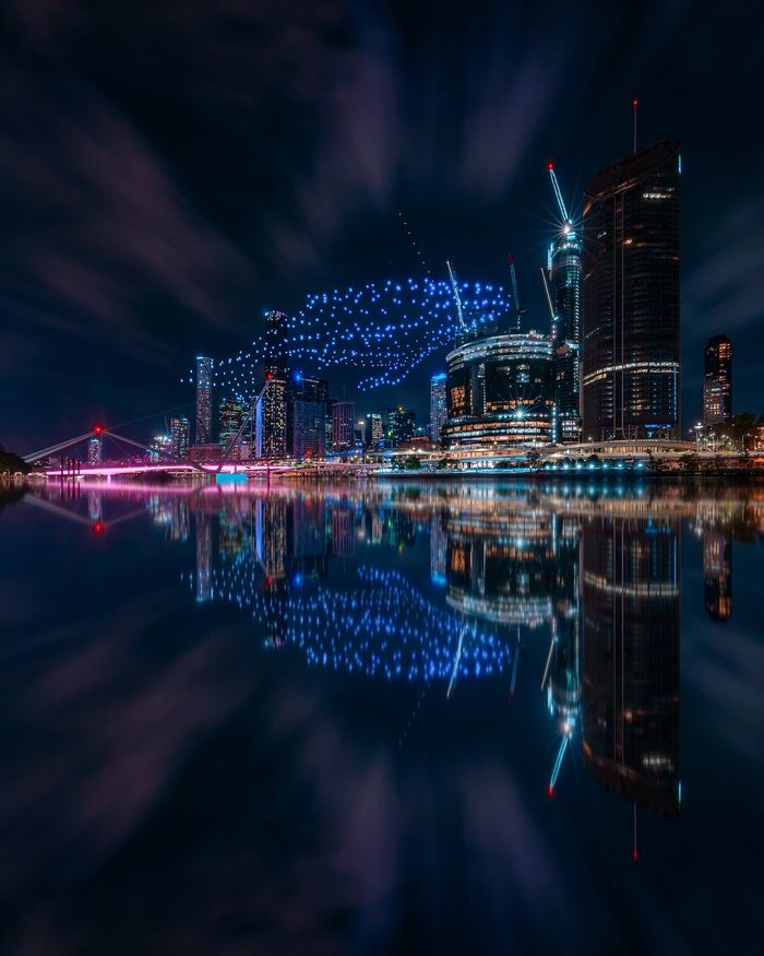 브리즈번 페스티벌 드론쇼.  /사진= 퀸즐랜드주 관광청