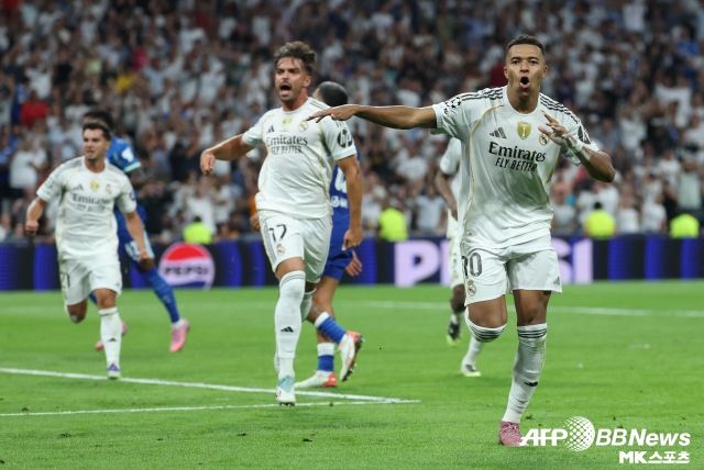 음바페는 페널티킥으로만 멀티골을 기록, 레알의 역전 승리를 이끌었다. 사진(마드리드 스페인)=AFPBBNews=News1