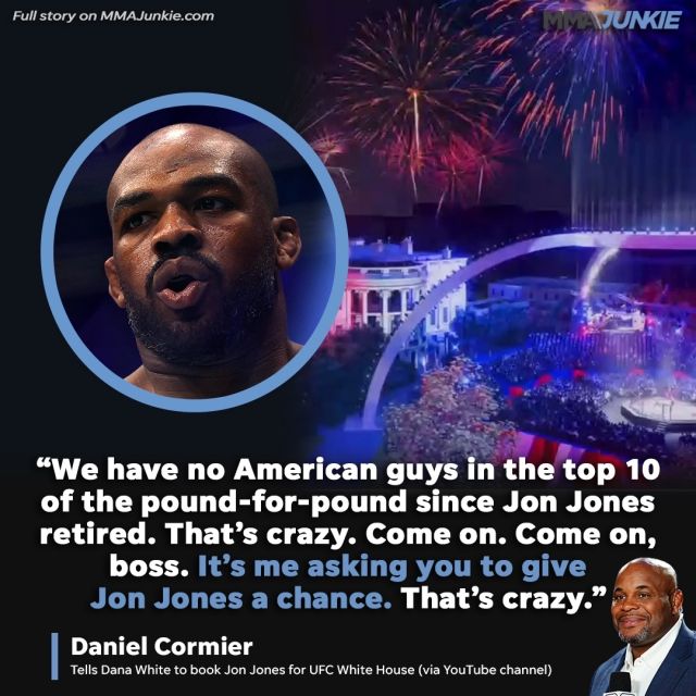 ‘MMA 파이팅’에 의하면 코미어는 “나라면 존스가 싸우게 할 것이다. 그가 원한다면 말이다. UFC는 전 세계가 사랑하는 글로벌 스포츠다. 그러나 백악관에서 싸우는 대회라면 미국이 마지막에 승리하는 걸 보고 싶을 것이다”라고 밝혔다. 사진=MMA 정키 SNS