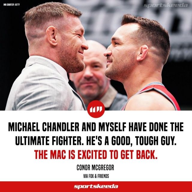 코너 맥그리거의 UFC 복귀전 상대는 그를 그토록 원했던 마이클 챈들러다. 사진=스포츠키다 SNS