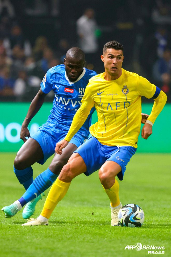 알 나스르 공격수 크리스티아누 호날두(사진 오른쪽). 사진=AFPBBNews=News1