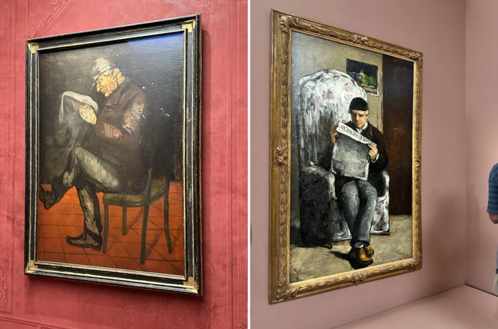 ‘신문 읽는 아버지’ 초상화  / 사진=권효정 여행+ 기자