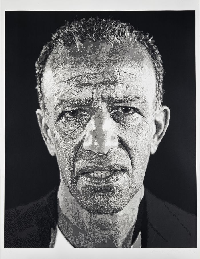 척 클로즈(1940-2021), 〈알렉스-리덕션 판화〉, 1993, 종이에 스크린프린트, 200.7×153.1cm, ed. 635