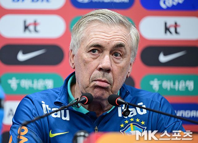 브라질 축구 대표팀 카를로 안첼로티 감독. 사진=김영구 기자