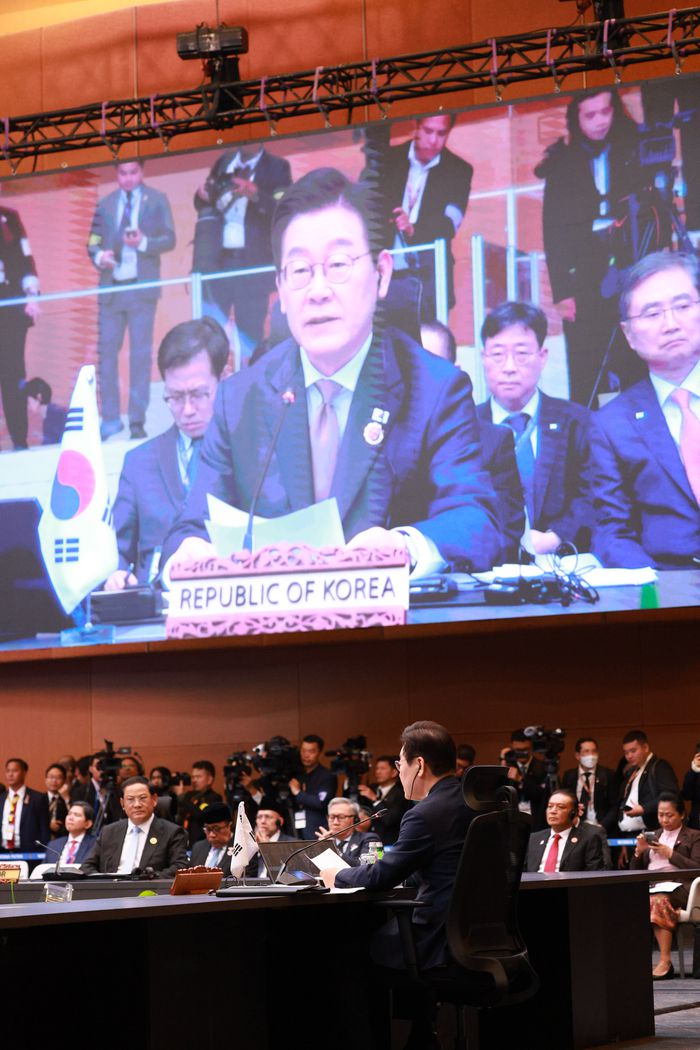 이재명 대통령, 한-아세안 정상회의 발언 [연합뉴스]