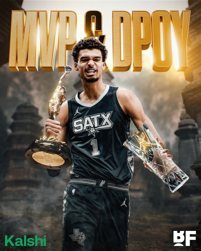 224cm 신인류 빅터 웸반야마는 현재 NBA에서 가장 뜨거운 선수다. 이제 4경기만 치렀을 뿐인데도 벌써 MVP 후보로 언급되고 있다. 3년차 어린 선수인데 말이다. 사진=바스켓볼 포에버 SNS