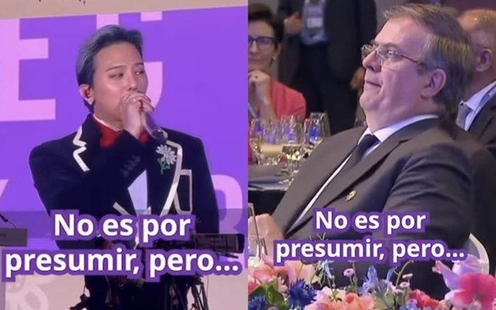 가수 지드래곤, 마르셀로 에브라르드 멕시코 경제부 장관. 사진| SNS