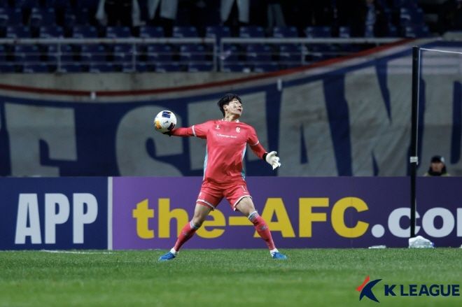 김경민 골키퍼. 사진=한국프로축구연맹