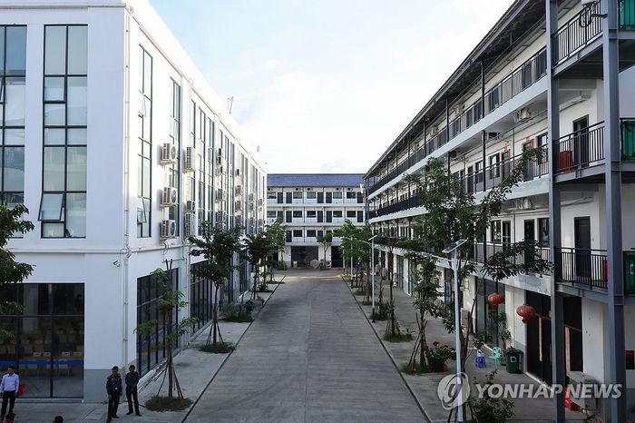 캄보디아 프놈펜 인근 범죄단지인 태자단지의 모습. [연합뉴스]