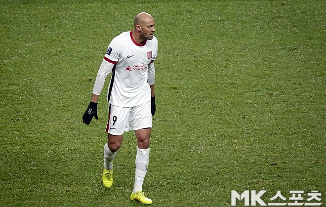광주 FC에서 활약했던 스트라이커 펠리페. 사진=이근승 기자