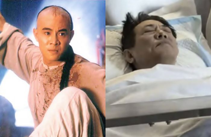 황비홍 이연걸과 병상에 누워있는 모습 [사진출처=영화 스틸컷, SNS/편집]