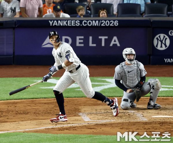 애런 저지는 다섯 번째 실버슬러거를 받았다. 사진= MK스포츠 DB