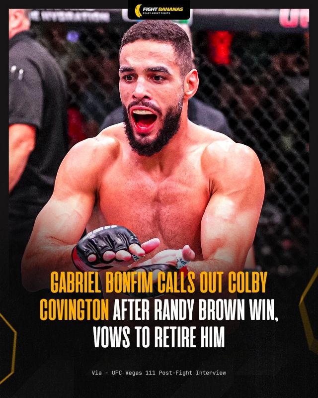 봉핌은 이번 승리로 파죽의 4연승을 달리고 있다. 현재 웰터급 랭킹 14위인 그는 10위에 올라 있는 콜비 코빙턴을 콜아웃했다. 봉핌은 “콜비, 도망치지 마라! 내게 기회를 달라. 지금 당장 너를 랭킹에서 지워버리겠다. 확실히 은퇴시켜줄 것이다”라며 선전포고했다. 사진=X