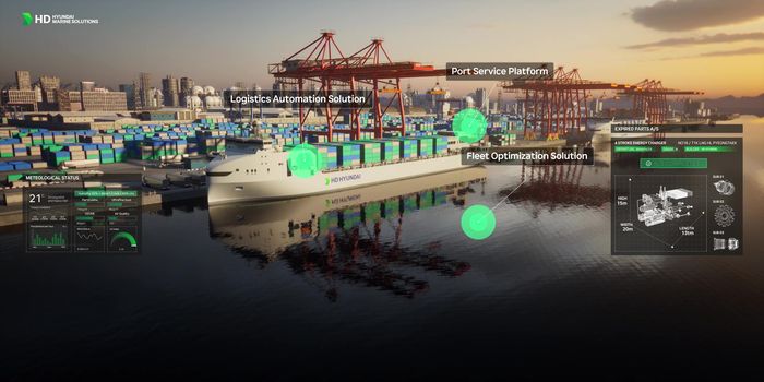 HD현대의 AI 기반 운항 솔루션 ‘오션와이즈’ 이미지