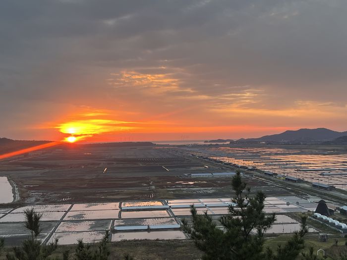 노을지는 태평염전 / 사진= 문서연 여행+ 기자