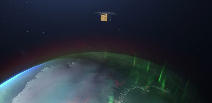 누리호의 주탑재체인 차세대중형위성 3호가 사출 이후 임무를 수행하고 있는 모습의 상상도. [사진=한국천문연구원]