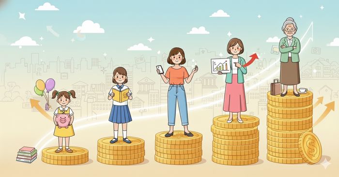 노후에 대비해 여유로운 삶을 준비하는 모습을 애니메이션풍으로 표현한 이미지. whisk·Gemini