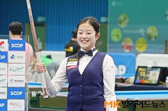 최근 대한체육회장배 전국당구대회 여자3쿠션에서 우승한 허채원이 랭킹 2위로 올라서며 1위 김하은을 맹추격하고 있다. (사진=MK빌리어드뉴스 DB)