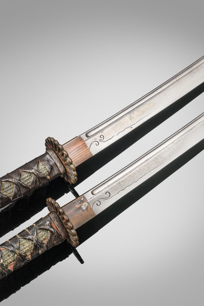 이순신 장군의 장검. 1592년 4월 태귀련과 이무생이 만들었다는 기록이 있는 의장용 칼이다.  국립중앙박물관