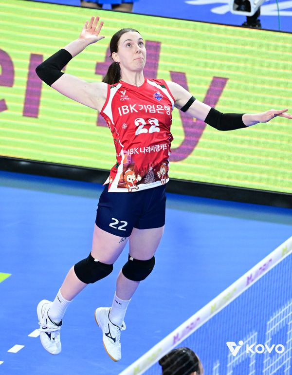 킨켈라는 IBK에서 첫 프로 시즌을 보내고 있다. 사진 제공= KOVO