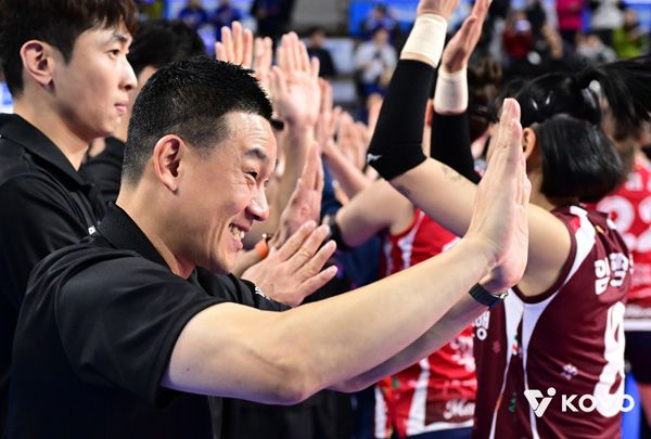 여오현 IBK 대행이 팀 분위기를 전했다. 사진 제공= KOVO