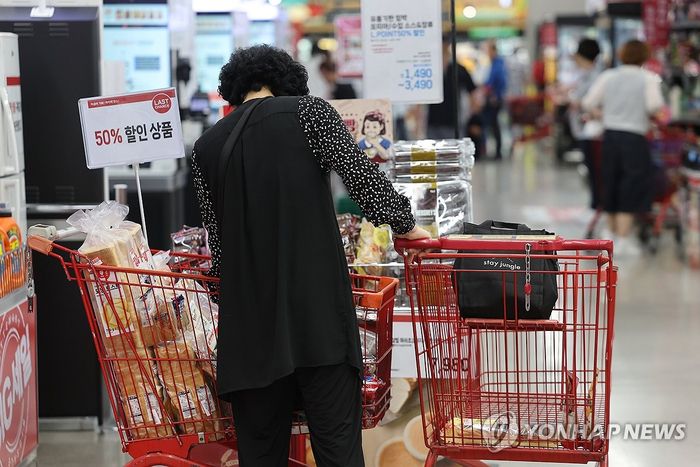 서울의 한 대형마트에서 장 보는 시민들. [연합뉴스]