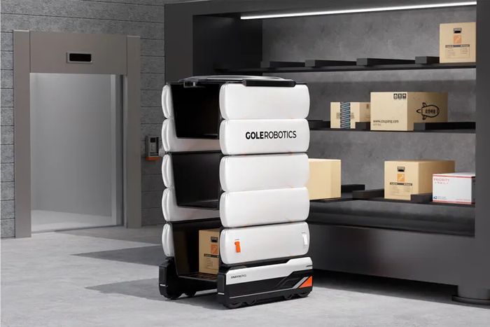 고레 로보틱스의 AA-2. 아파트에 도입 가능한 자율 배송 로봇, 엘레베이터와 연동 사람 없이 배송 가능. [고래로보틱스]