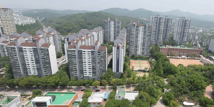 경기도 성남시 분당구 서현동 시범 아파트 단지 전경. [이충우 기자]