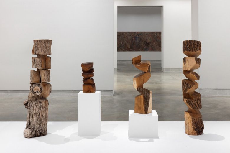 호암미술관 역사상 첫 한국 여성 작가 회고전을 여는 김윤신의 지난해 베니스비엔날레 전시 전경.  호암미술관