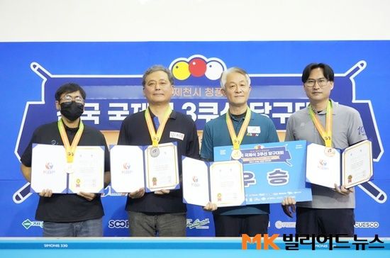 7 ‘제1회 제천시 청풍호배 전국3쿠션대회’ 동호인부 남자F조 입상자.