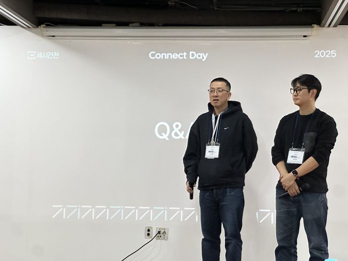 (좌) 신성철 대표, (우) 진대연 CSO / 사진=권효정 여행+ 기자