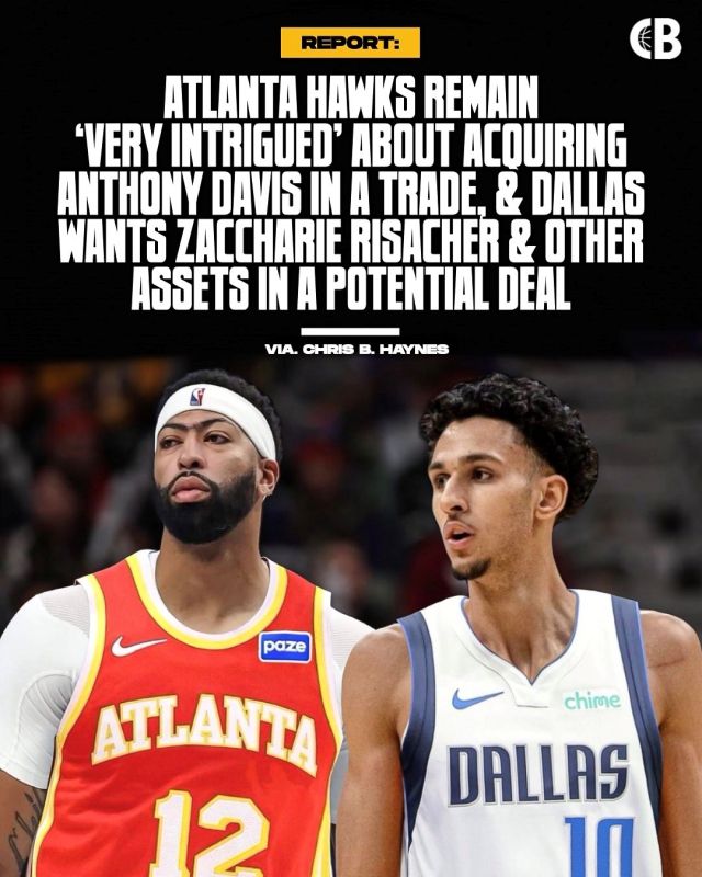 헤인즈는 “NBA 소식통에 의하면 애틀랜타는 트레이드를 통해 데이비스를 영입하는 데 있어 매우 큰 관심을 보이고 있다”고 이야기했다. 사진=코트사이드 버즈 SNS