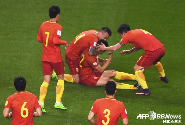 중국은 8년 전 대한민국을 1-0으로 꺾은 바 있다. 사진=AFPBBNews=News1