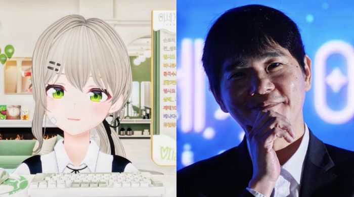 SOOP은 파트너 스트리머이자 버추얼 그룹인 ‘이세계아이돌(이세돌·왼쪽)’과 바둑 기사 이세돌과의 이벤트 바둑 경기도 진행했다. [출처 = SOOP 영상 캡처]