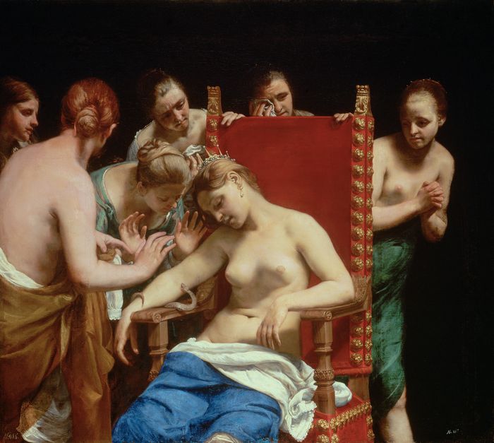 Guido Cagnacci <<클레오파트라의 자살>, 1659 이후 ©Kunsthistorisches Museum