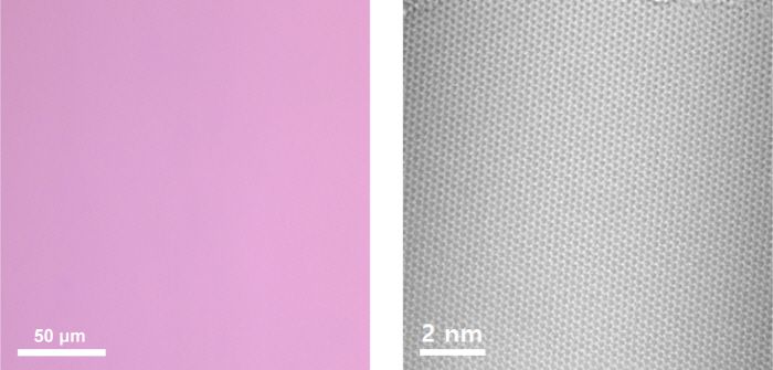 무결점 그래핀의 모습 [사진 제공 = IBS]