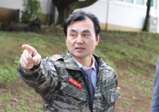 2023년 해병대제9여단을 방문한 안규백 국방부장관 후보자. (사진=안규백 의원 블로그)