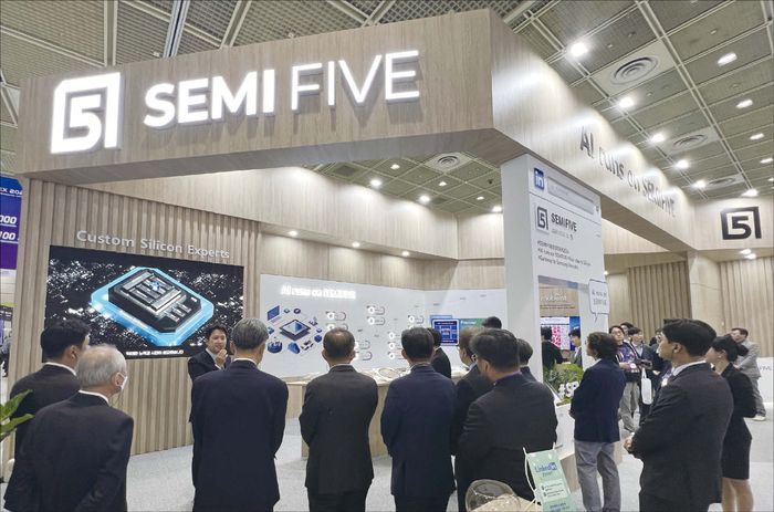 반도체대전 2024에 참가한 세미파이브 부스 전경. (세미파이브 제공)