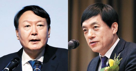 윤석열 검찰총장(왼쪽)과 이성윤 서울중앙지검장. [연합뉴스, 뉴스1]